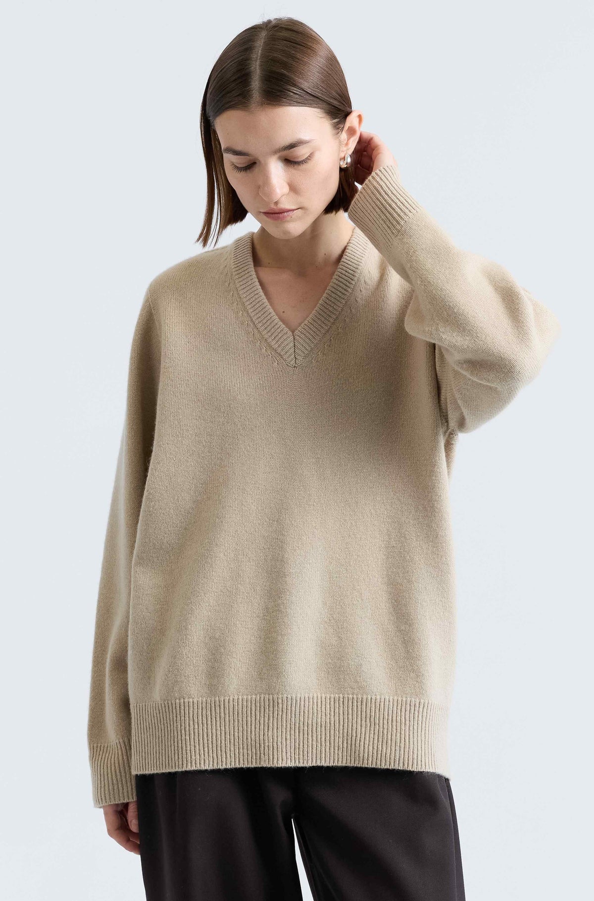 Wool V Neck Sweater