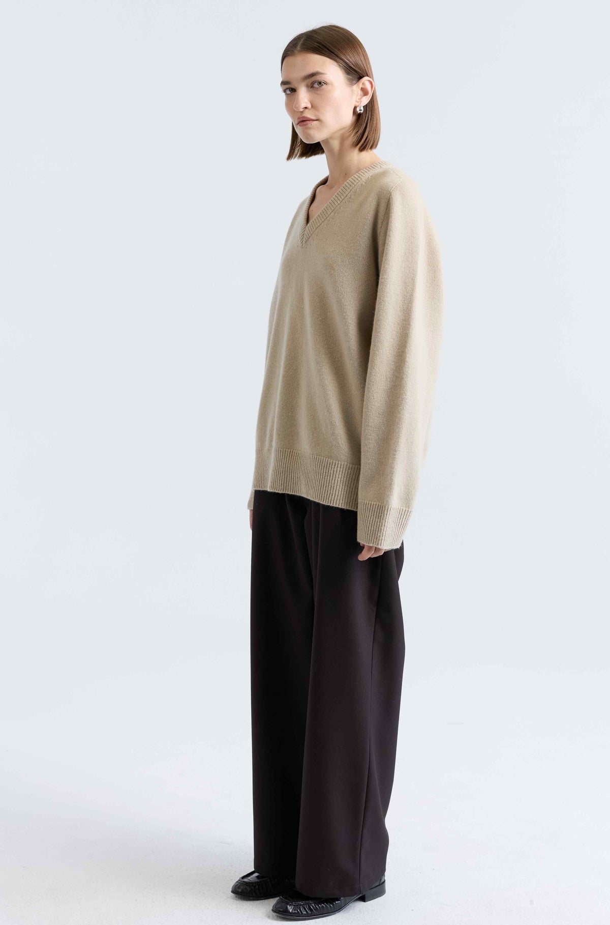 Wool V Neck Sweater