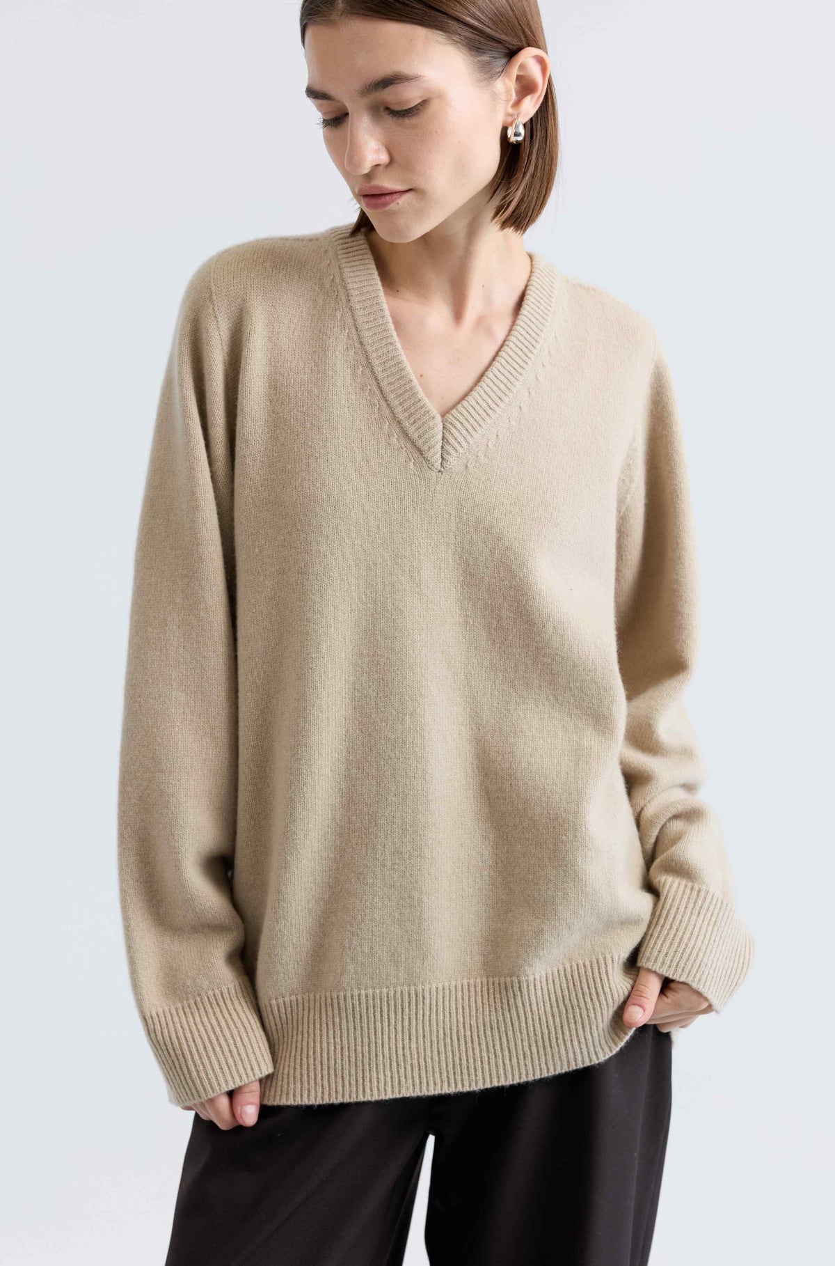 Wool V Neck Sweater