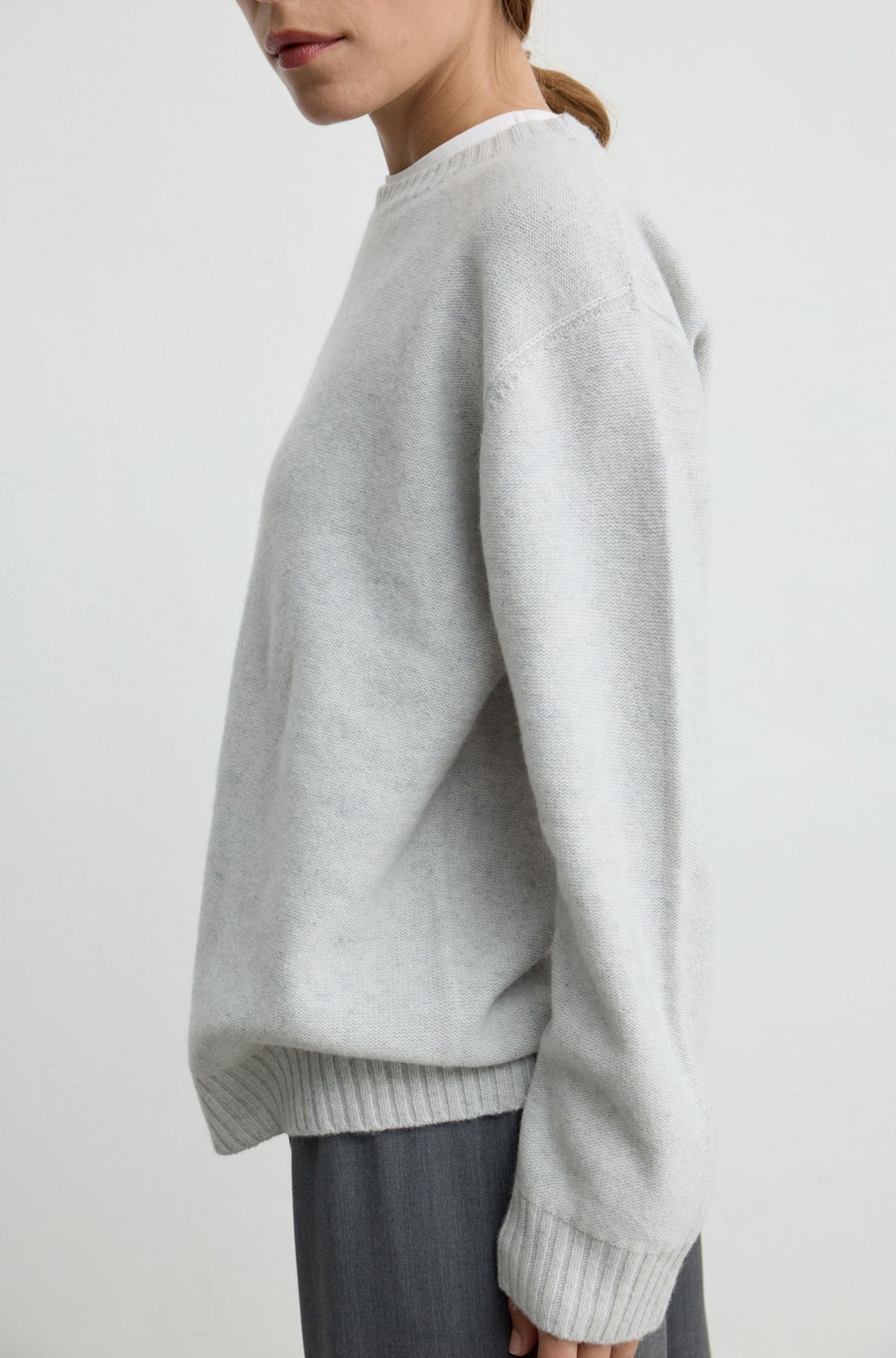 Relaxed Crewneck Wool Sweater